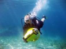 Diver Propulsion Vehicle Fun - one of Dive In's fleet of 6