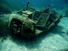 Sunken Helicopter at Akrotiri Fish Reserve